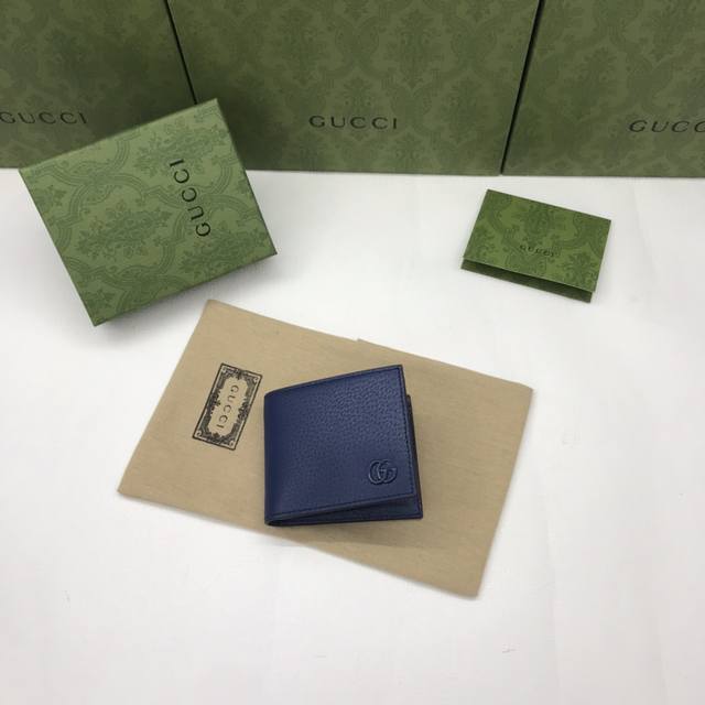 配绿盒包装 G家专柜品质 原单皮质 实物实拍 款号 428726 颜色 蓝猪纹皮 尺寸 11X9Cm 出货