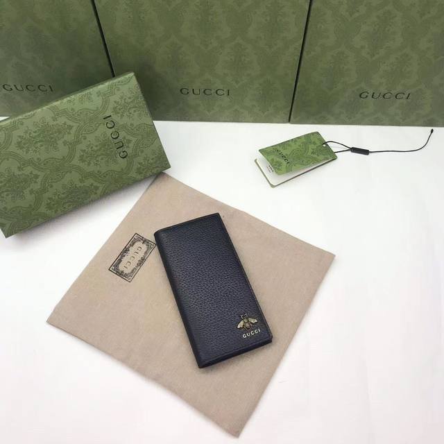 配绿盒包装 G家新款专柜品质 原厂皮 实物实拍 款号 523668 克猪纹皮对折 尺寸 17.5X9X2.5Cm