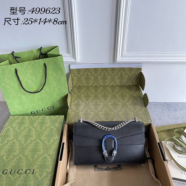 正品级 Gucci新款专柜品质 原单货 实物实拍 款号499623克皮 尺寸25X14X8