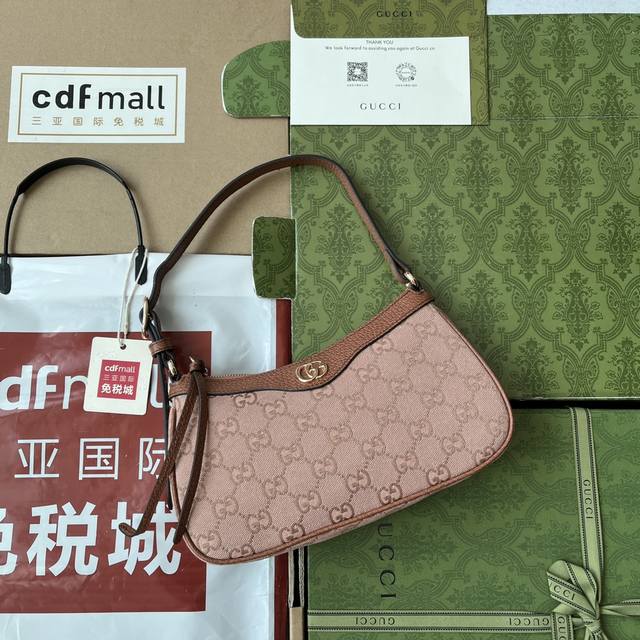 原厂皮配 Cdfmall三亚免税店手提袋 Ophidia系列gg小号手袋 作为品牌颇具辨识度的设计元素 Gg帆布一如既往为经典手袋款型增色添彩 作为品牌ophi