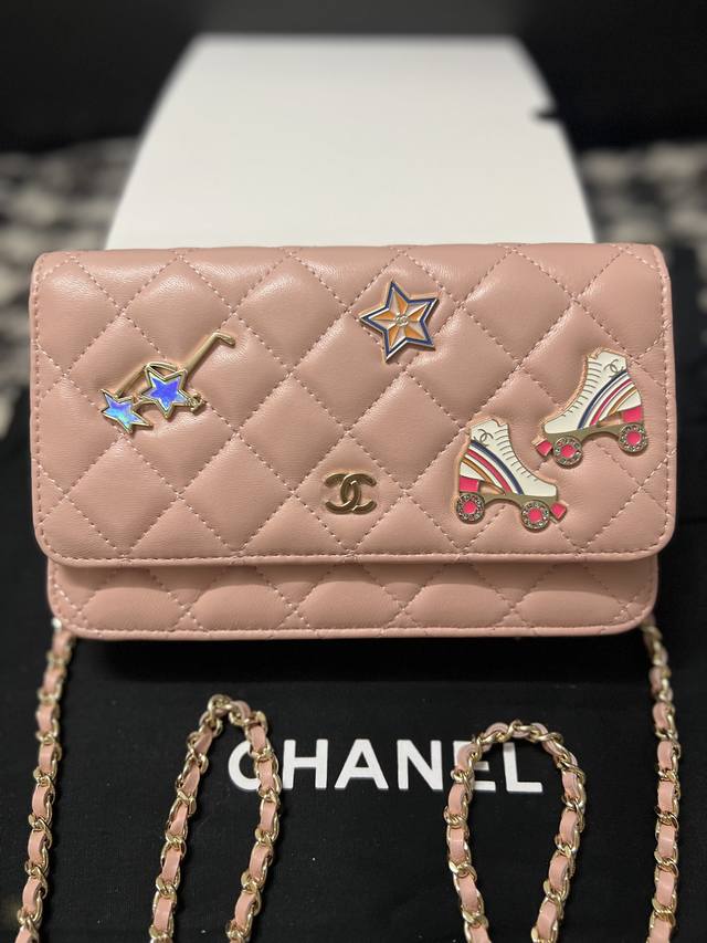 Chanel香奈儿包包 2024早春系列新品 最新款woc 羊皮 尺寸 19Cm