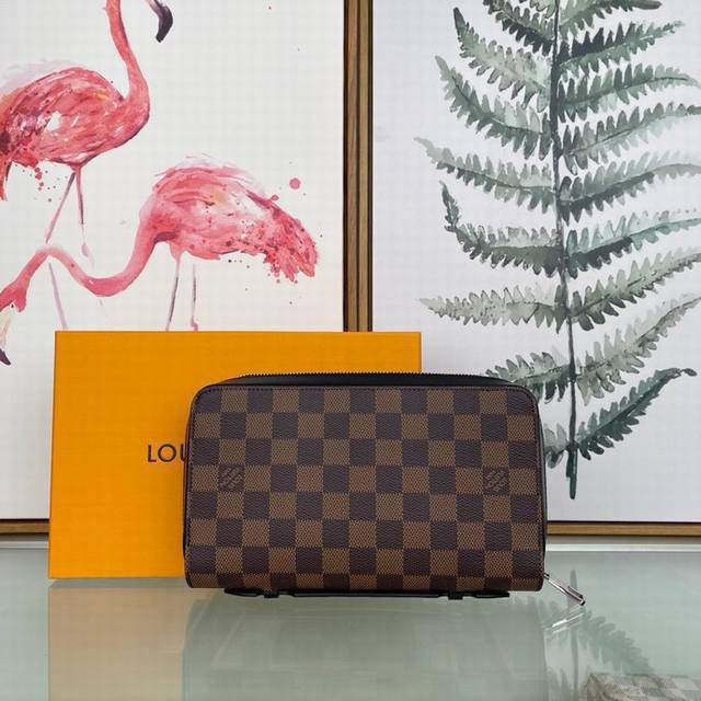 Louis Vuitton 顶级原单 独家背景n41503啡格 尺寸:22.0 X 12.0 X 5.0 厘米 超功能zippy Xl可在钱夹中装下一个小包 空