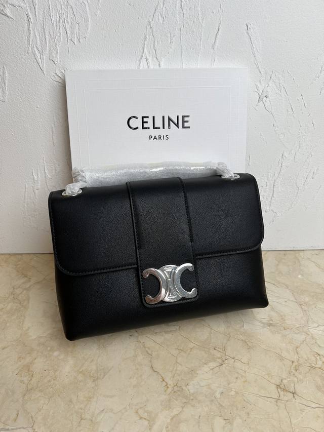 Victoire中号柔软牛皮革手袋 Celine终于出了一款可单肩可斜挎的包包 Celine Su24最新款式-Victoire Victorie有胜利的意思